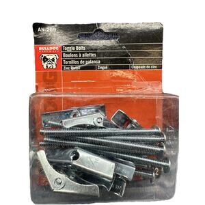 Bulldog toggle bolts 3/16 inch X3 inch 10 piece Zinc Plated 4.7mmx76.2mm